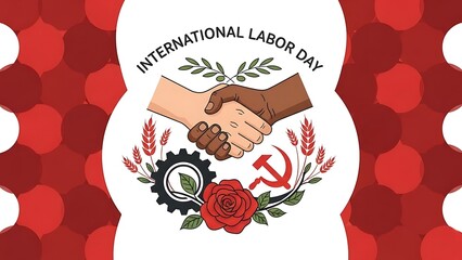 Celebrate International Labor Day with a symbol of unity, diversity, and the strength of the workforce