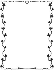 Valentine Clipart Borders - Valentines Day Clip Art, Doodle Heart Frames