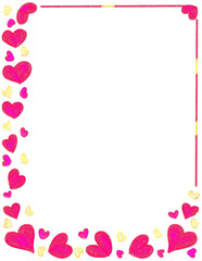 Valentine Clipart Borders - Valentines Day Clip Art, Doodle Heart Frames