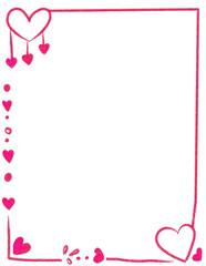 Valentine Clipart Borders - Valentines Day Clip Art, Doodle Heart Frames