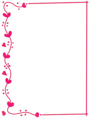 Valentine Clipart Borders - Valentines Day Clip Art, Doodle Heart Frames