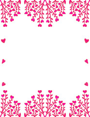 Valentine Clipart Borders - Valentines Day Clip Art, Doodle Heart Frames