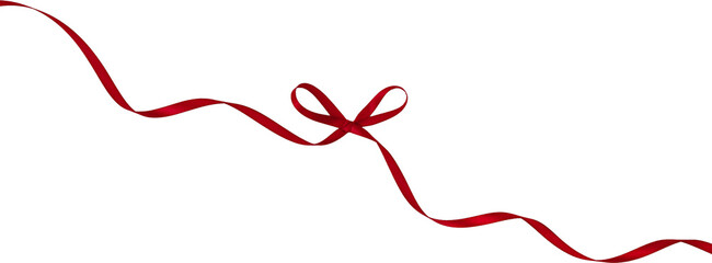 Red Festive Gift Ribbon Bow Decoration