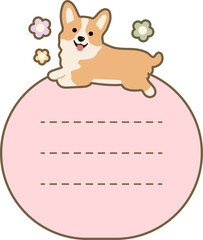 Corgi Memo Pad Illustration