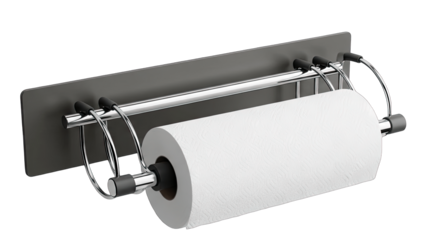 Paper Towel Holder with Roll in Kitchen Setting