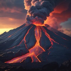 volcano eruption volcano