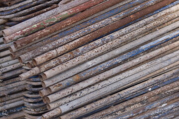 Steel Scaffolding, Construction Scaffolding Metal Framework Industrial Structure Building Site