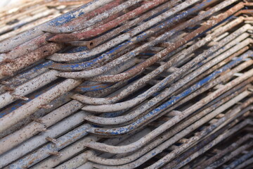 Steel Scaffolding, Construction Scaffolding Metal Framework Industrial Structure Building Site