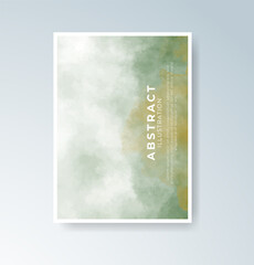 Cards with blended warm watercolor background perfect for seasonal themes.