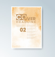 Cards with blended warm watercolor background perfect for seasonal themes.