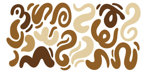 Earthy Abstract Organic Grid Forms