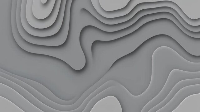 Gray topographic map illustration with wavy layered contours  (43)