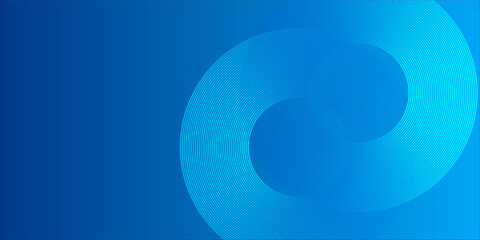 Blue Gradient Abstract Rings With Concentric Circles For Modern Tech And Design Projects – Stock Background eps10