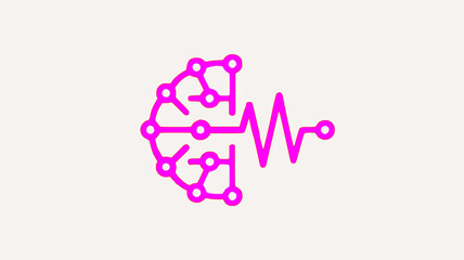 Pink neural network with waveform vector representing artificial intelligence and signal processing