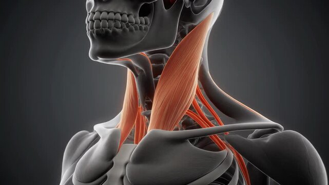 Medical Animation of Human Prevertebral Fascia Anatomy
