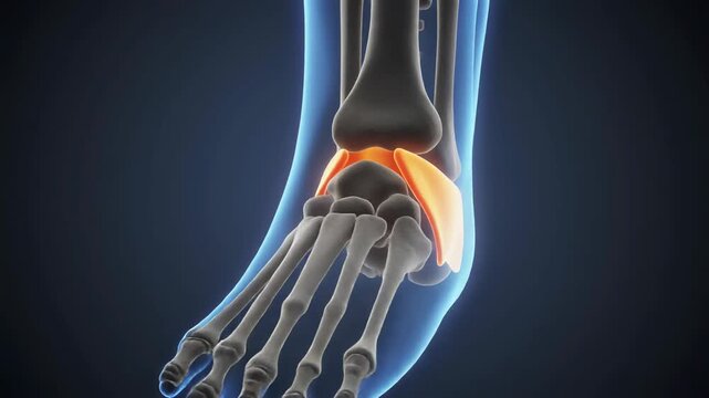 Medical Animation of Human Intermediate Cuneiform Bone