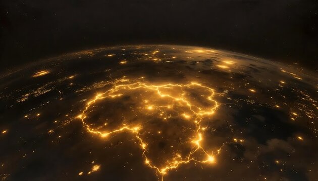 Illuminated continent a stunning nighttime view of africa s cities glowing from space