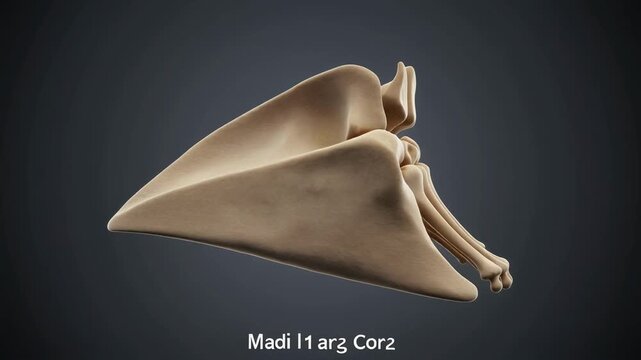 Medical Animation: Human Medial Cuneiform Bone Anatomy