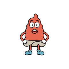 diarrhea vector art on white background 