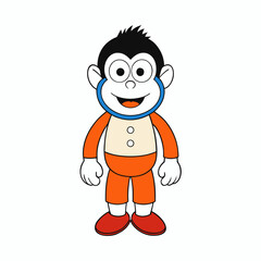 cartoon character of a man