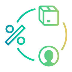 credit Line Gradient Icon