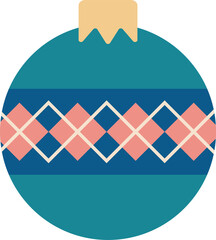 Fototapeta premium Christmas ornaments illustration