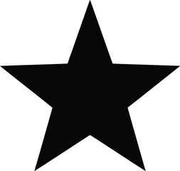 Stylish Black Star Icon for Modern Graphic Design, Digital Art, and Decorative Elements