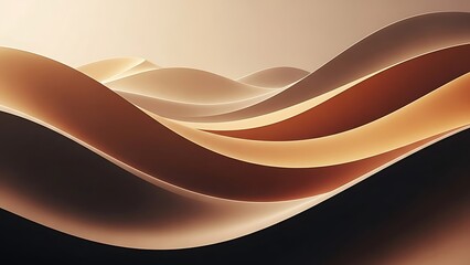 An abstract vector illustration featuring a flow of orange and blue 3d waves and curved lines creates a textured light pattern for a modern wallpaper backdrop design