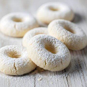 Kaak Warka Almond Cookies Ring-Shaped Powdered Sugar Dessert