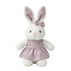 Obraz premium Bunny Rabbit Plush Stuffedte rabbit isolated on white