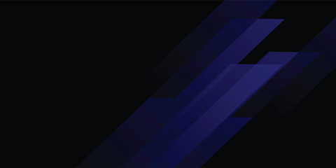 Obraz premium Abstract blue background with free space for text. Abstract blue and black design background with stroke and shadow effect. dark blue wallpaper with minimal geometric. vector illustration