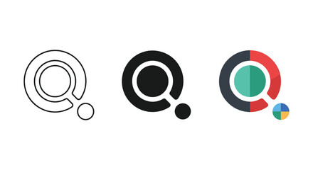 Logo design variations for brand identity