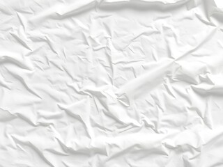 Obraz premium Abstract background texture of bright white wrinkled fabric showing deep shadows and sharp creases in a minimalist design