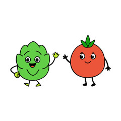 funny cartoon fruit