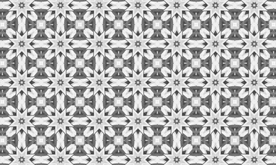 Black and White Seamless Pattern. Repeating Background. Textile. Fabric. Monochrome Wrapping. Digital Paper