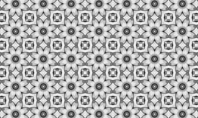 Black and White Seamless Pattern. Repeating Background. Textile. Fabric. Monochrome Wrapping. Digital Paper