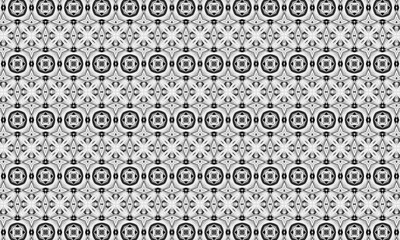 Fototapeta premium Black and White Seamless Pattern. Repeating Background. Textile. Fabric. Monochrome Wrapping. Digital Paper