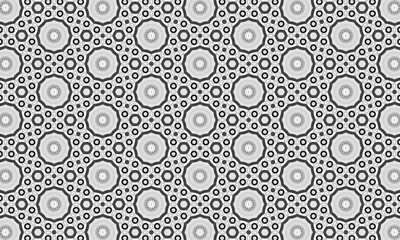 Black and White Seamless Pattern. Repeating Background. Textile. Fabric. Monochrome Wrapping. Digital Paper
