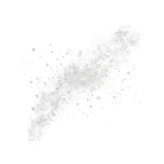 Delicate Scatter of Fine Gray Particles on a Pure White Background Creating a Light and Ethereal Effect transparent background