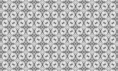 Black and White Seamless Pattern. Repeating Background. Textile. Fabric. Monochrome Wrapping. Digital Paper