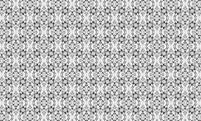 Black and White Seamless Pattern. Repeating Background. Textile. Fabric. Monochrome Wrapping. Digital Paper