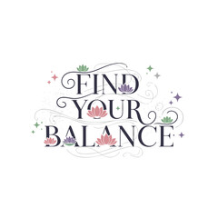 Find Your Balance: A serene and artistic representation, this image encapsulates the essence of equilibrium, harmony, and mindfulness. It is a visual invitation to a state of inner peace.