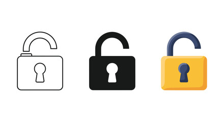 Unlocked pads in various colors and styles