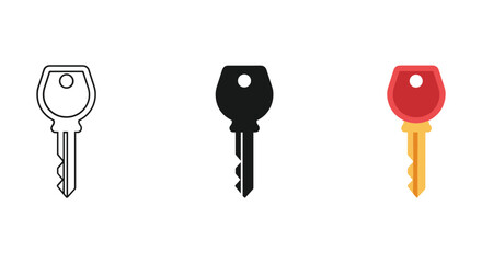 Different style keys illustration