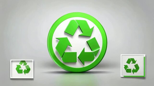 recycle symbol on a white background