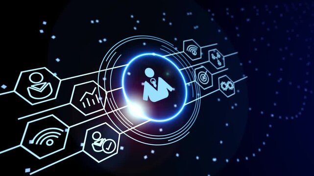 Business, Technology, Internet and network concept animation.