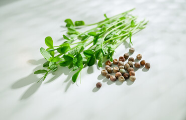 Glass Vial with Liquid Surrounded by Single Use Syringes