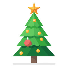 christmas tree vector illustration