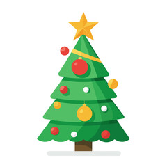 christmas tree vector illustration