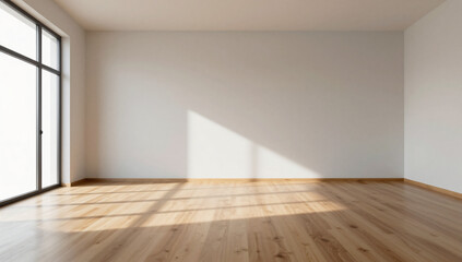 Fototapeta premium Zen Purity: Abstract Minimalist Yoga Studio Lightplay